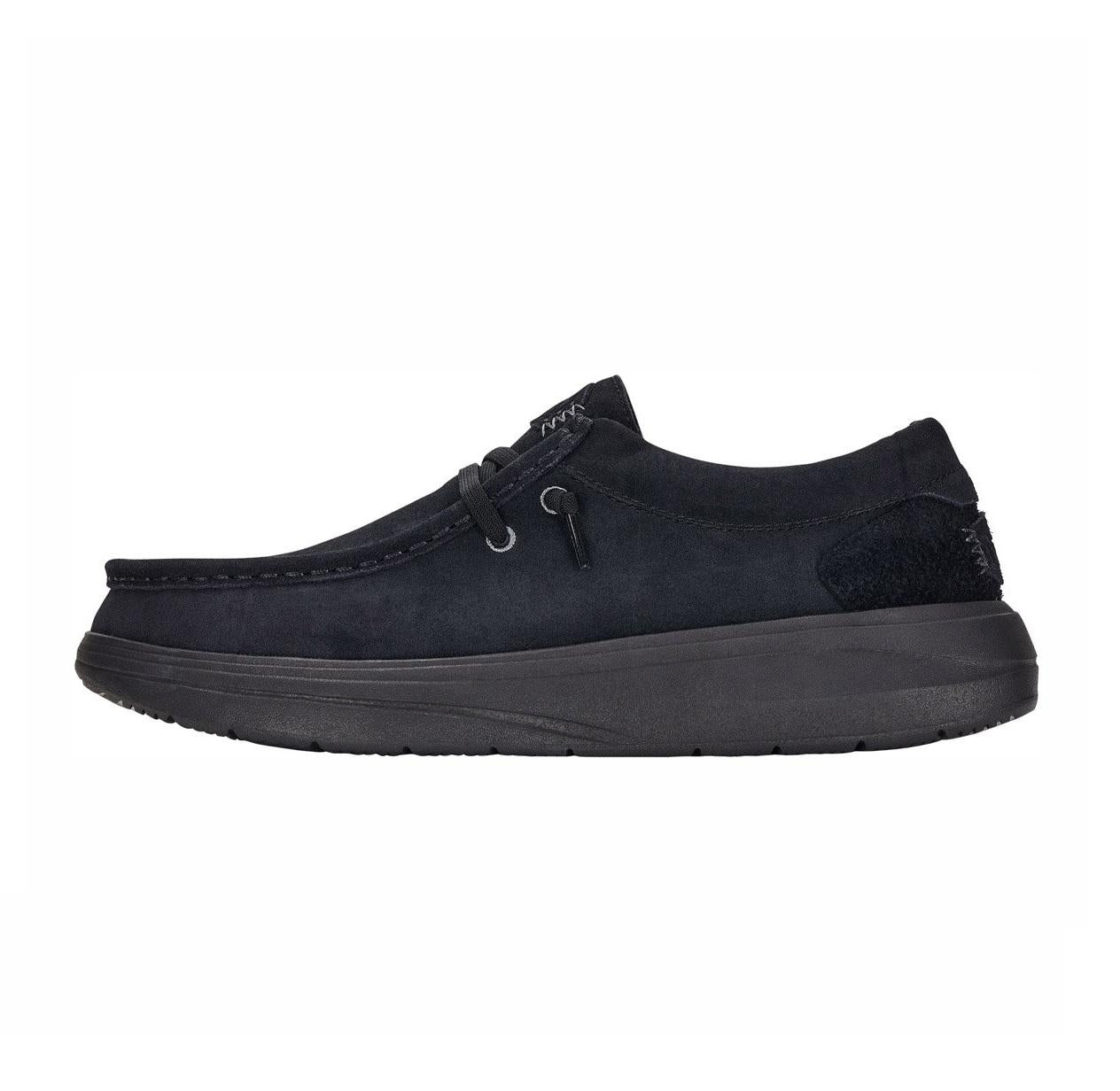 HEY DUDE Stringata Hey Dude uomo Wally comf suede 419755001 a25 41975 001 WALLY COMF SUEDE 