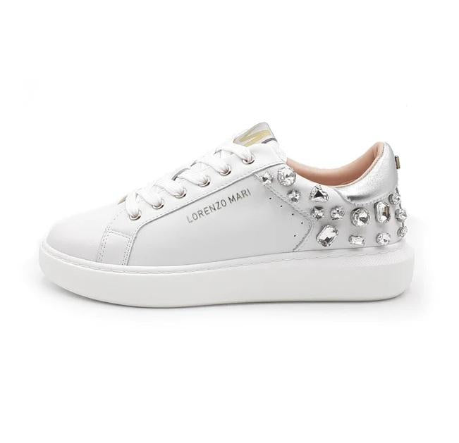 LORENZO MARI Sneakers lorenzo mari sirio white silver pe25 SIRIO WHITE SILVER 