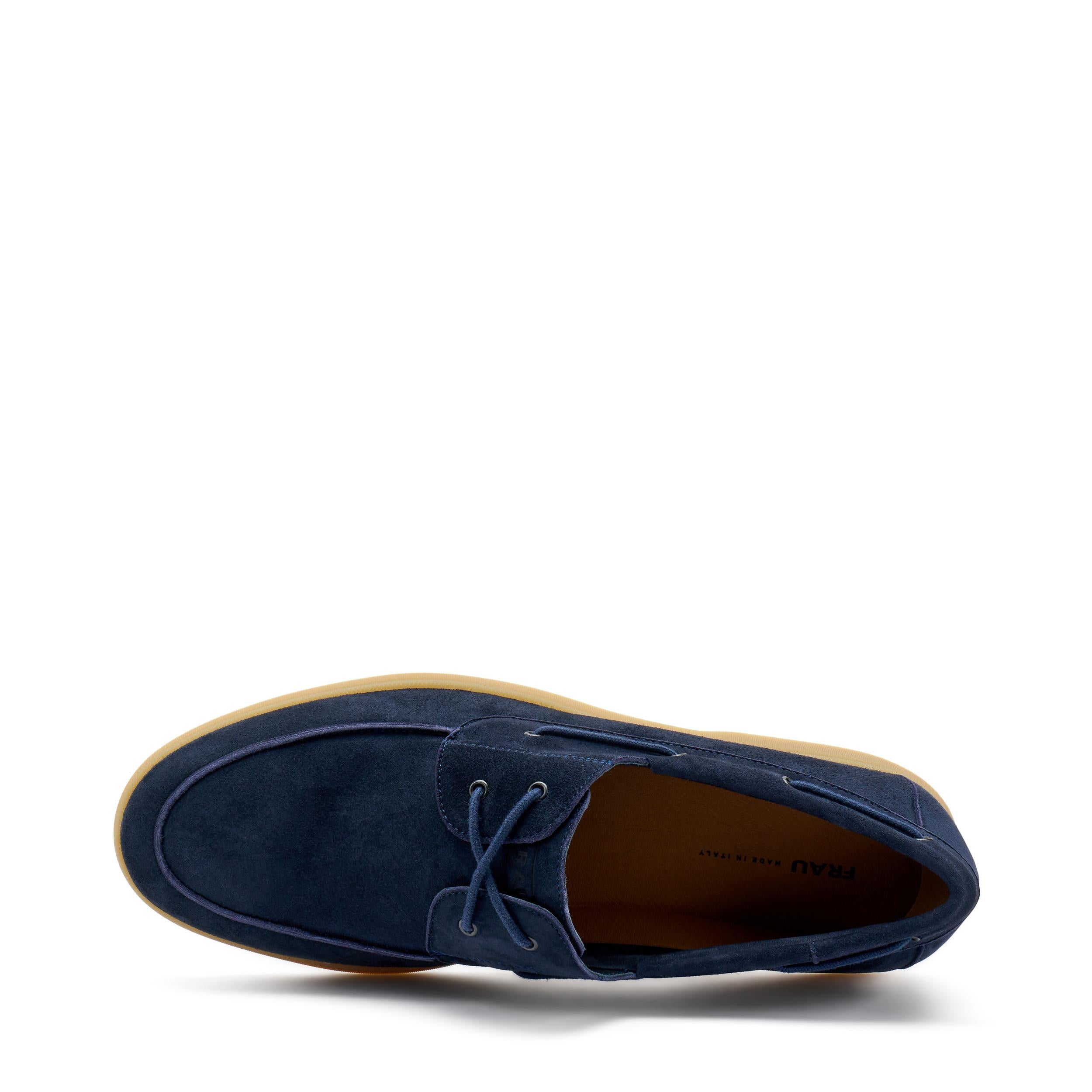 FRAU Mocassino frau uomo 32d1 daino blu sail scamosciato P25 32D1 DAINO BLU 