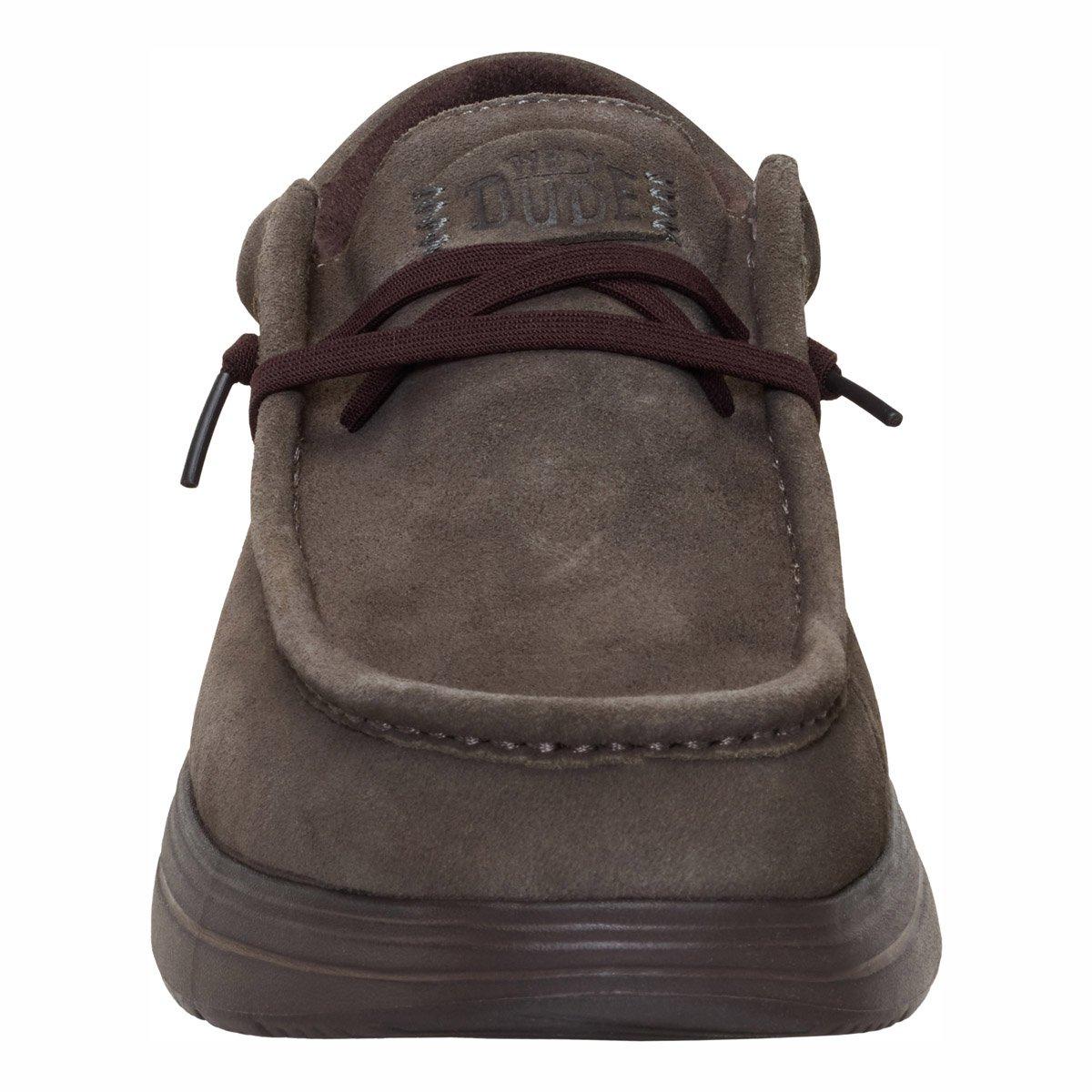 HEY DUDE Stringata Hey Dude uomo Wally comf suede 419752 a25 41975 2KU WALLY COMF SUEDE 