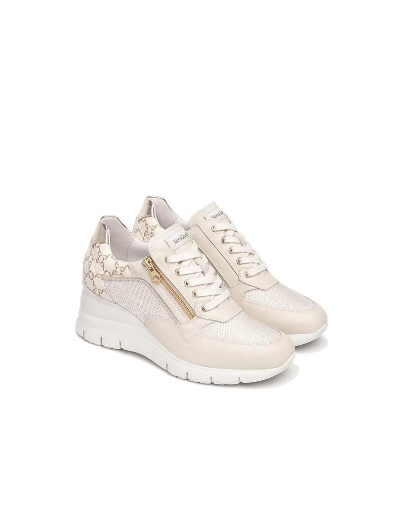 NEROGIARDINI Sneakers NeroGiardini donna E512940D latte<BR/> E512940D 710 VELVET MILK 