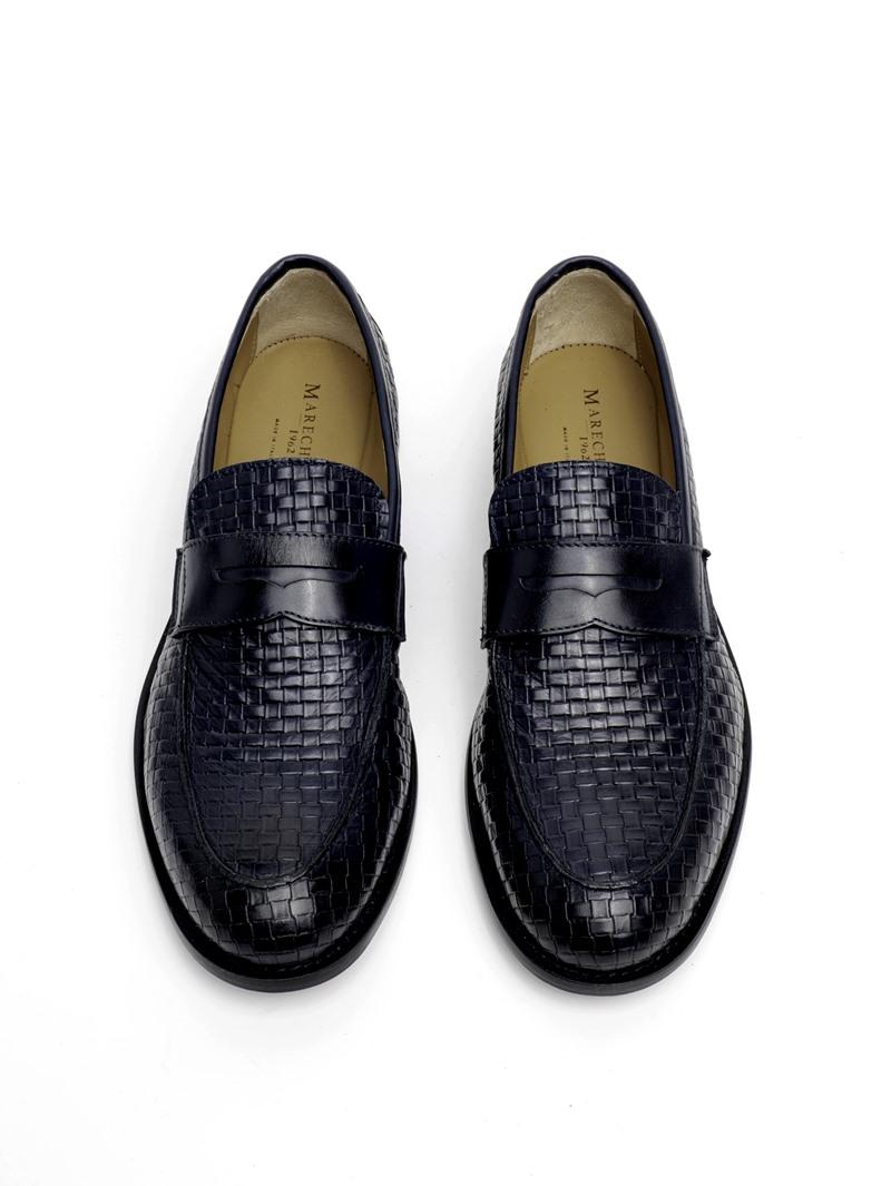 MARECHIARO Mocassini marechiaro uomo 7768 pelle vitello intreccio neri pe25 7768 VITELLO ST INTRECCIO NERO 