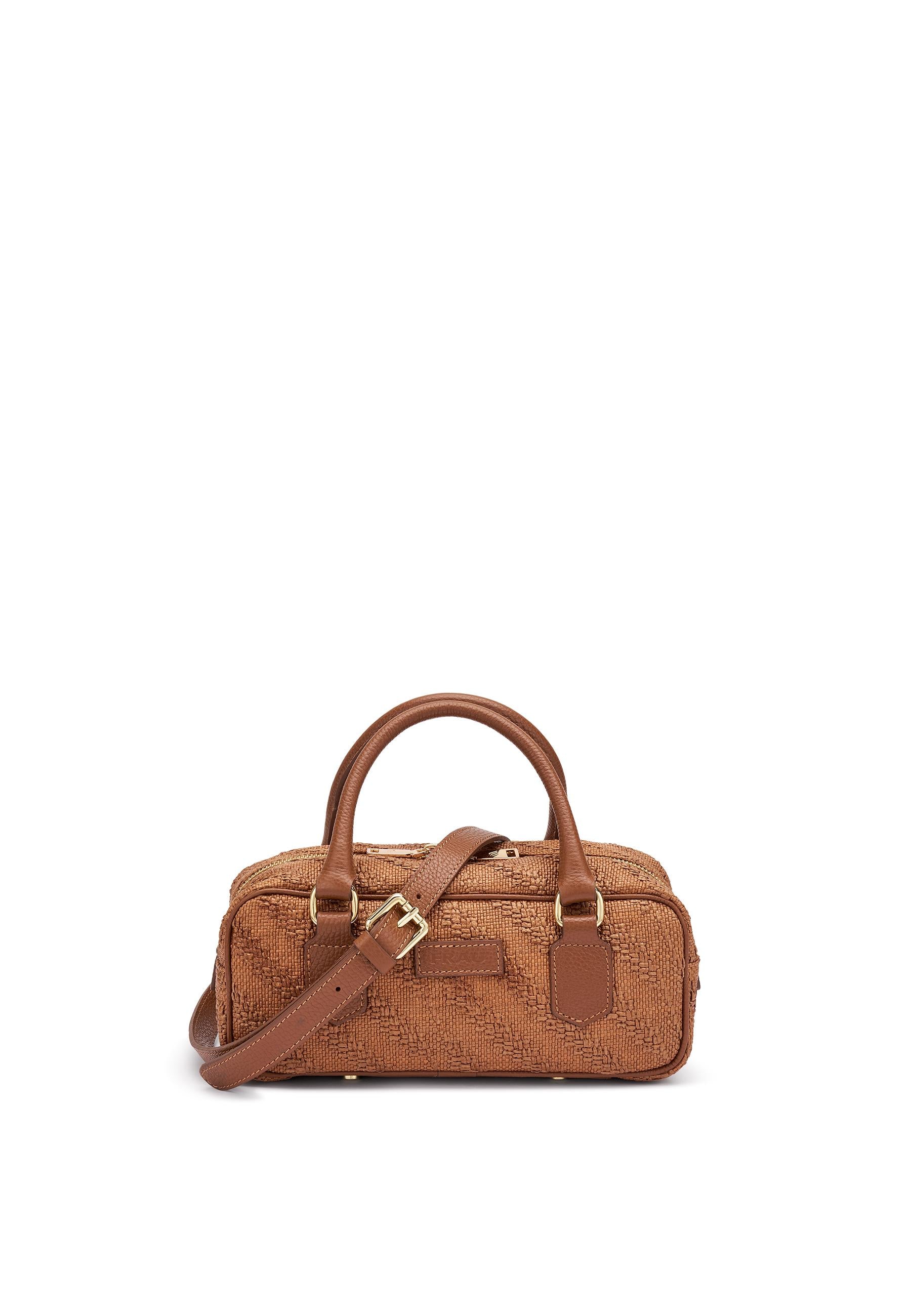 FRAU Borsa frau donna 94f5 ear caramello rafia B354 EAR CARAMELLO 
