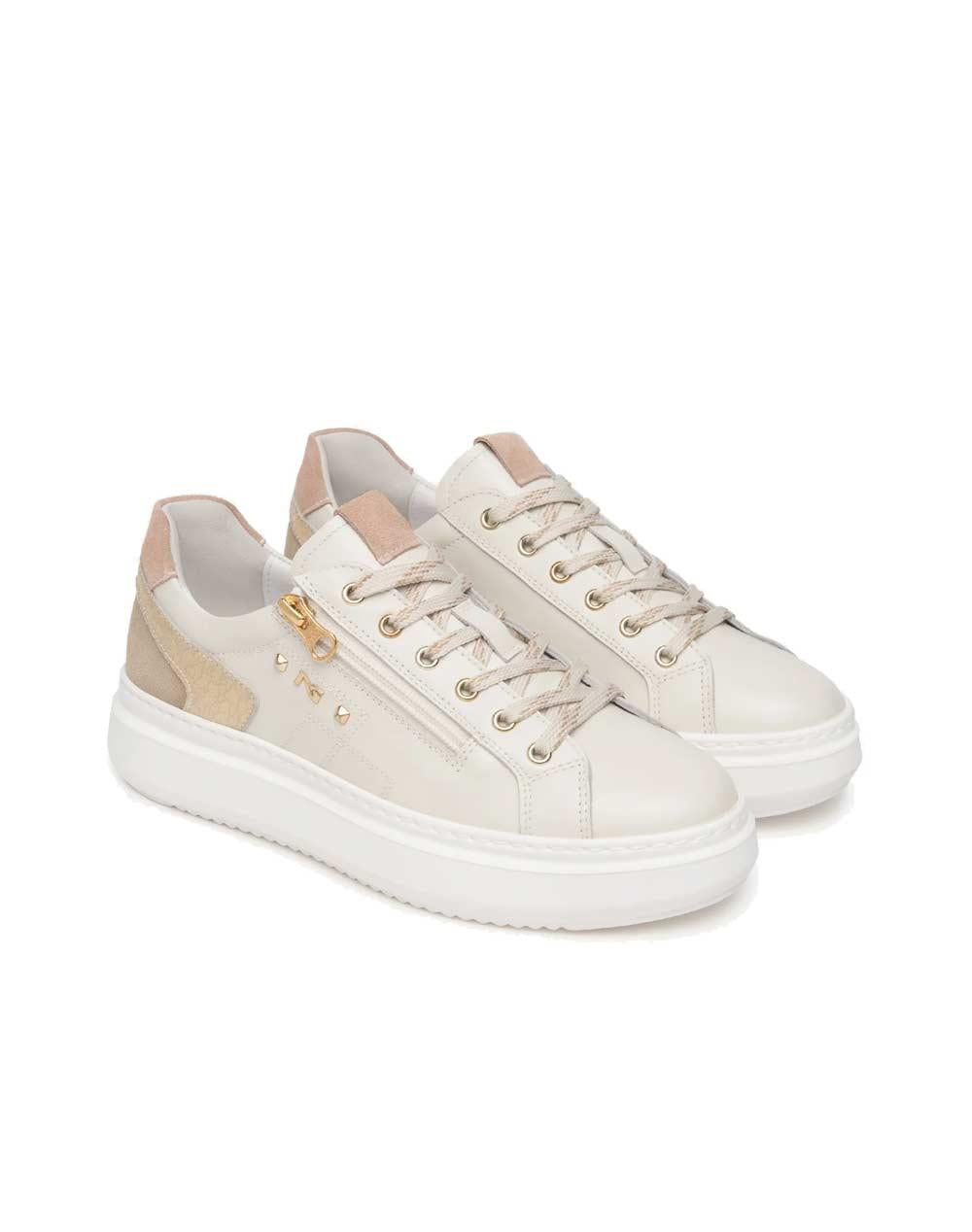 NEROGIARDINI Sneakers NeroGiardini donna E615285D osso E615285D 713 VELVET OSSO 