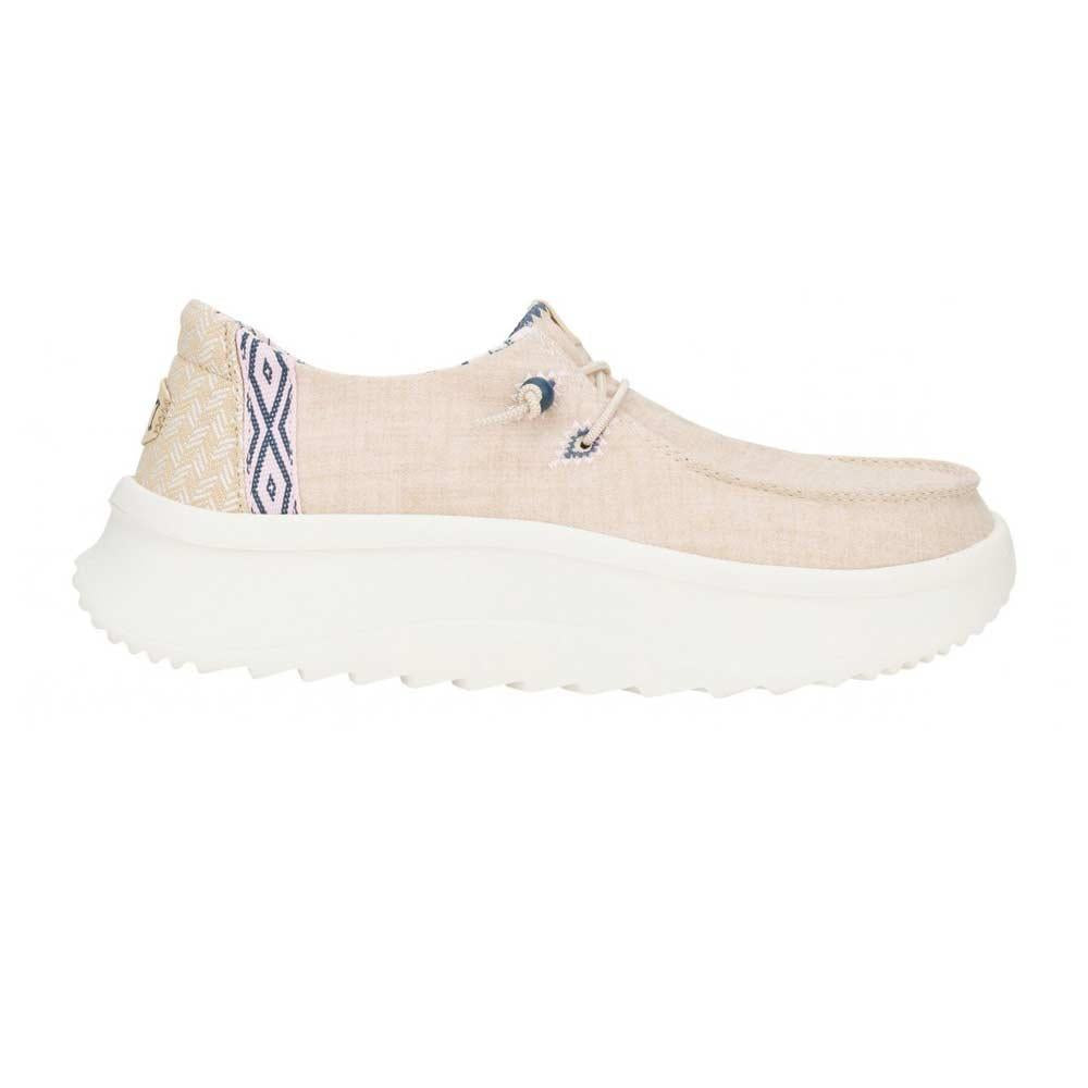 HEY DUDE Sneakers donna Hey Dude Wendy peak chambray woven tan<BR/> WENDY PEAK CHAMBRAY WOVEN 41946 TAN 