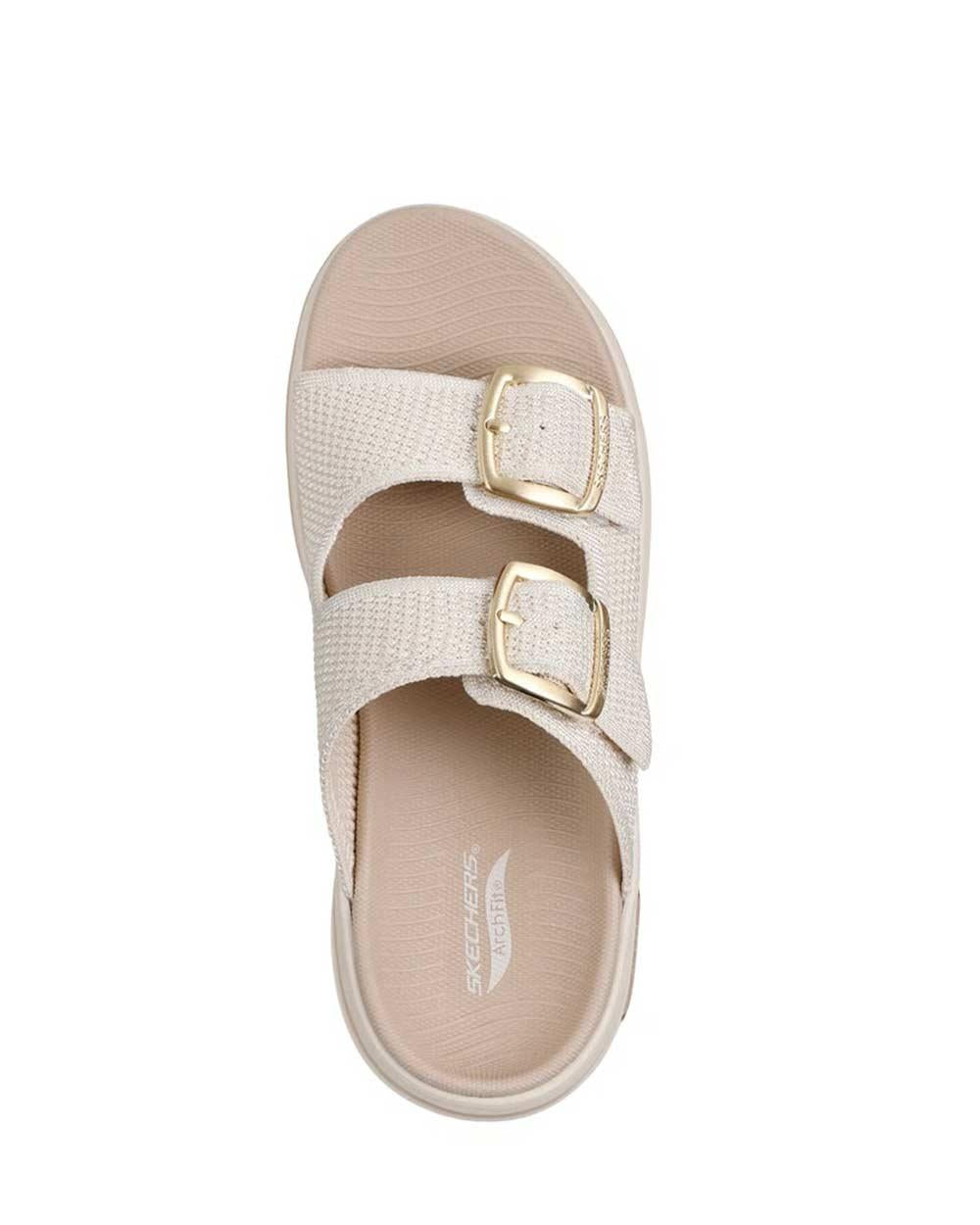 SKECHERS Sandali Skechers donna 140871 natural 140871 NAT GO WALK ARCH FIT 2.0 