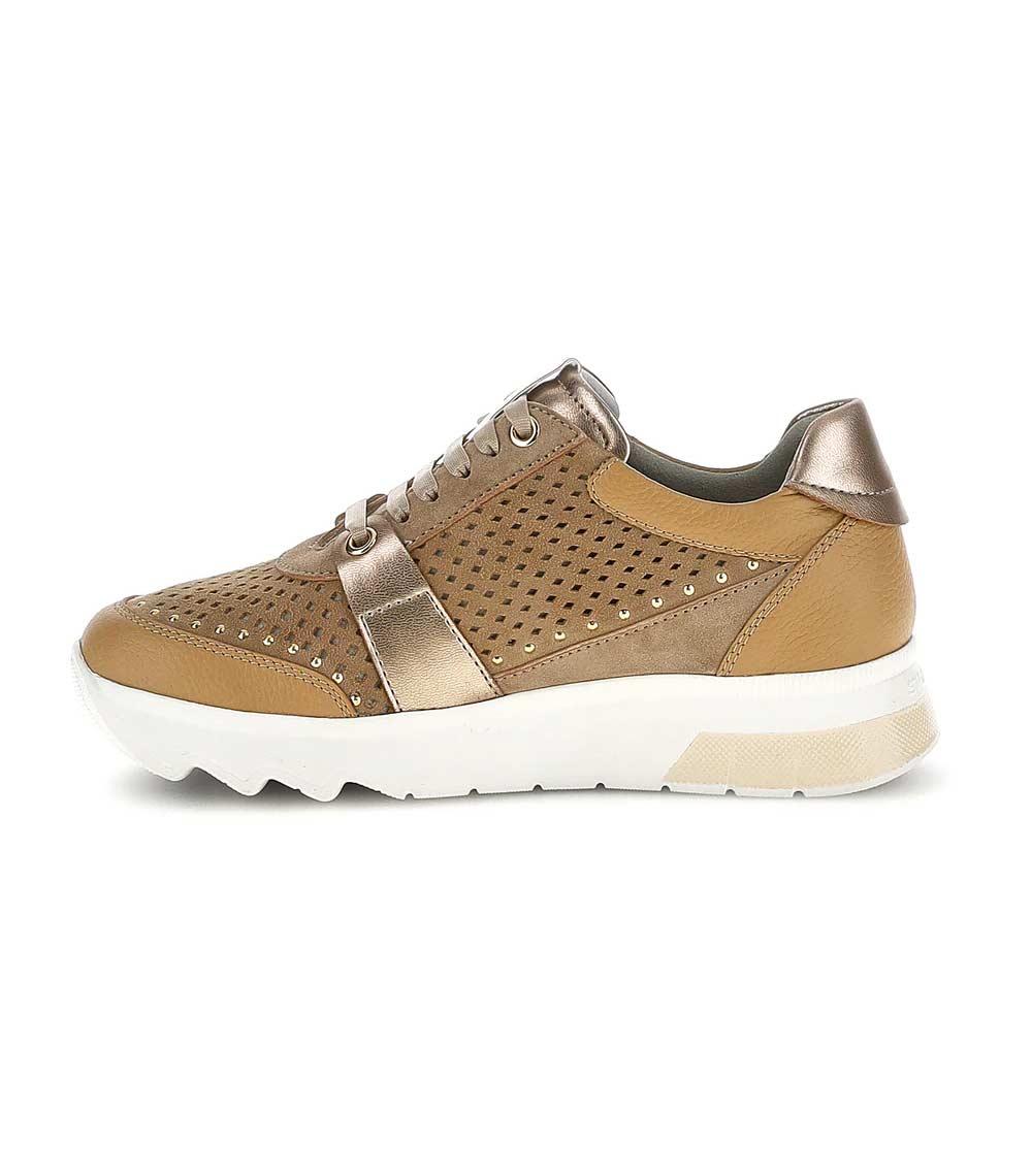 STONEFLY Sneakers Stonefly donna 223579 Spock beige marroni<BR/> 223579 EC1 SPOCK 47 