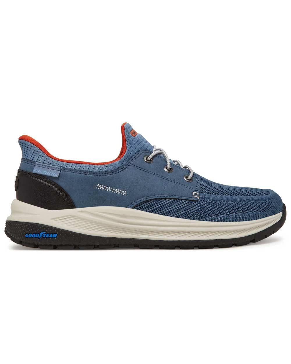 SKECHERS Sneakers Skechers uomo 205467 blu 205467 BLU ALDEN - MEROE 