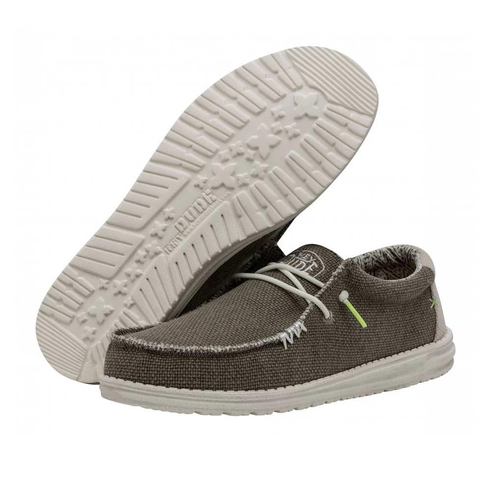 HEY DUDE Sneakers uomo Hey Dude Wally Braided fossil<BR/> WALLY BRAIDED 40003 FOSSIL 
