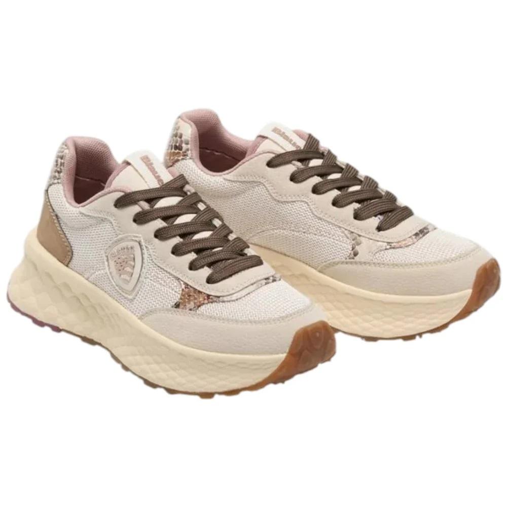 BLAUER Sneakers blauer donna f5lynn01 pyt cream a25 F5LYNN01/PYT CRE/BRW 