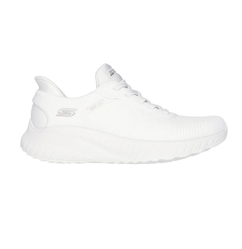 SKECHERS Sneakers Skechers donna 117497TPE bobs slip ins sport squad white pe25 117497 OFW BOBS SQUAD SLIP INS 