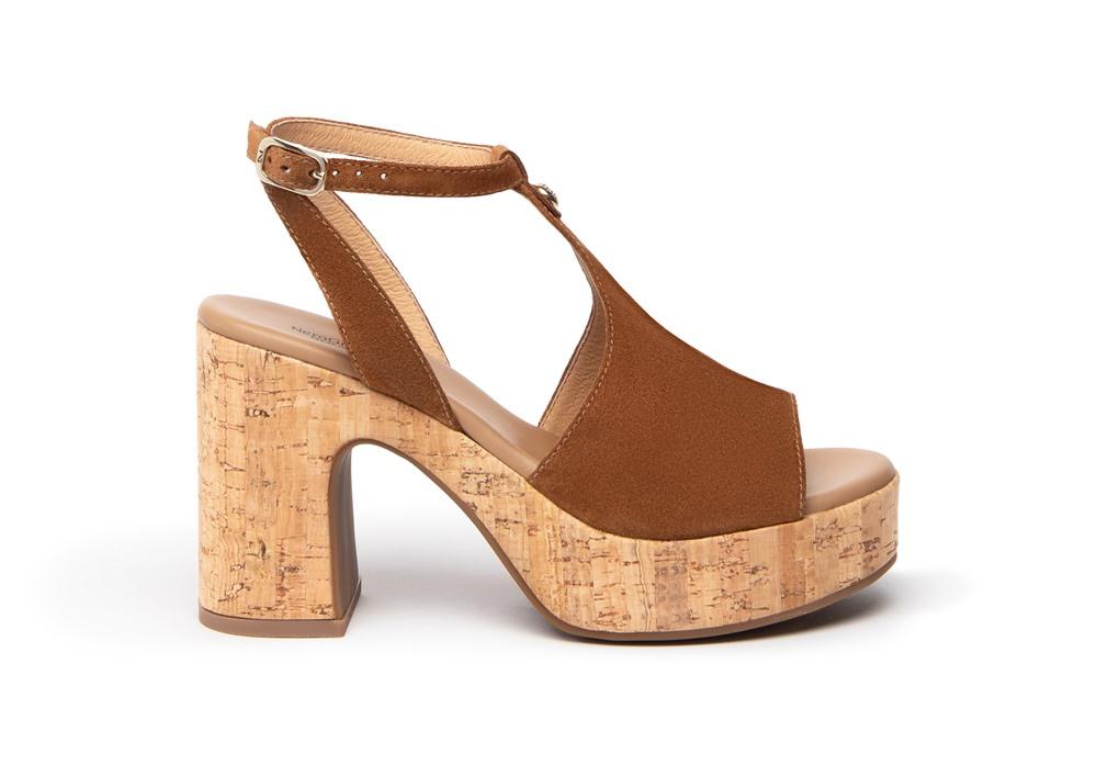 NEROGIARDINI Sandali NeroGiardini donna Genza E307671D tabacco E307671D 326 VELOUR TABACCO 