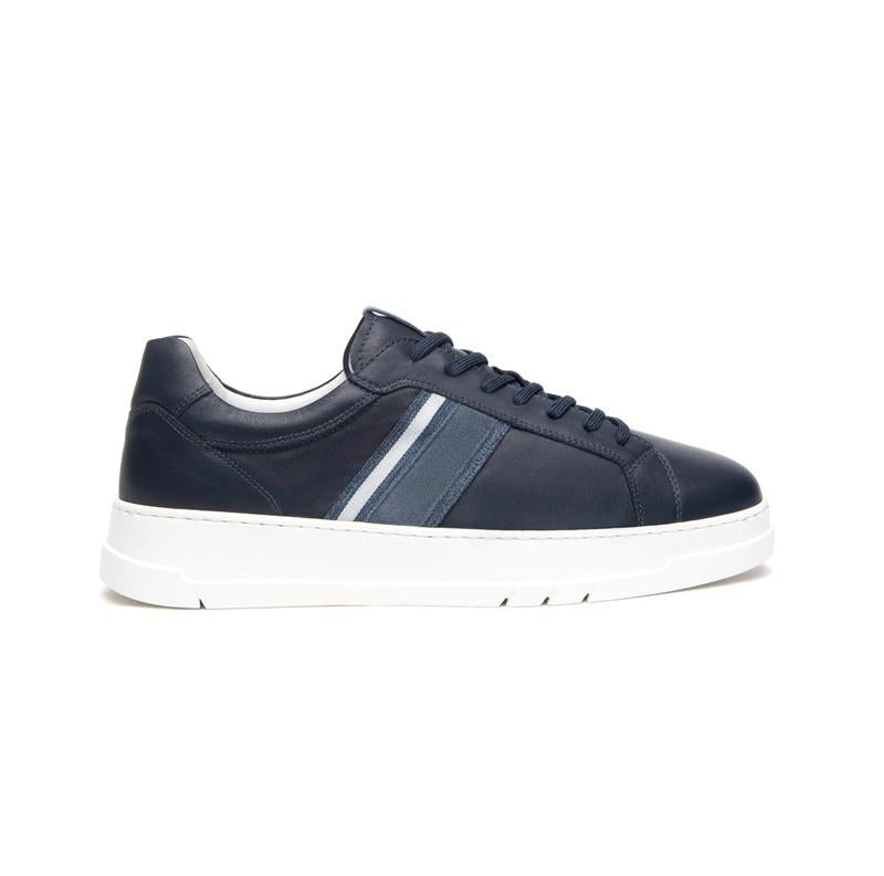 NEROGIARDINI Sneakers nerogiardini uomo e500721u pelle avio P25 E500722U 200 SAVAUGE BLU 