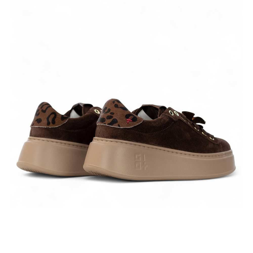 GIO+ Sneakers Gio+ donna PIA408A cioccolato <BR/> PIA408A COMBI CIOCCOLATO 