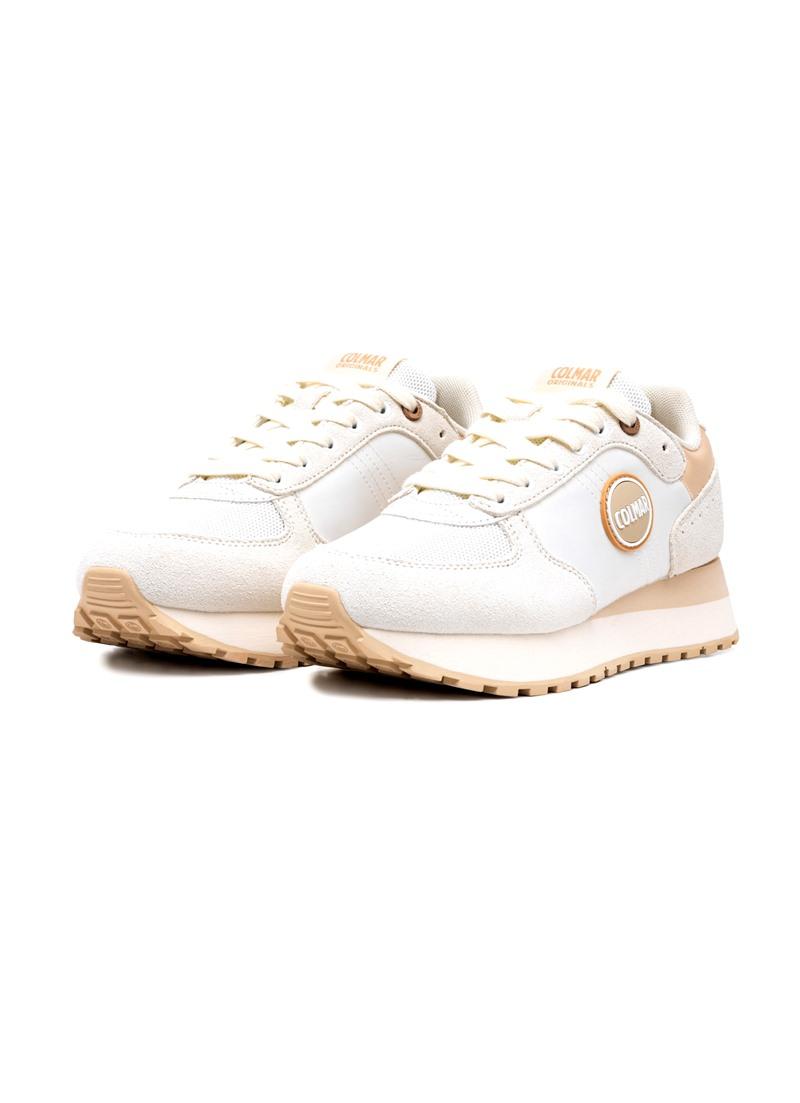 COLMAR Sneakers colmar donna travis authentic 12 white p25 TRAVIS AUTHENTIC 120 WHITE-LT GOLD 