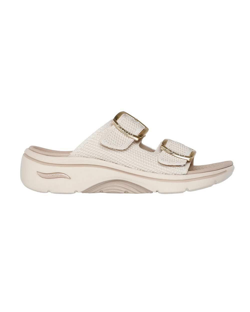 SKECHERS Sandali Skechers donna 140871 natural 140871 NAT GO WALK ARCH FIT 2.0 