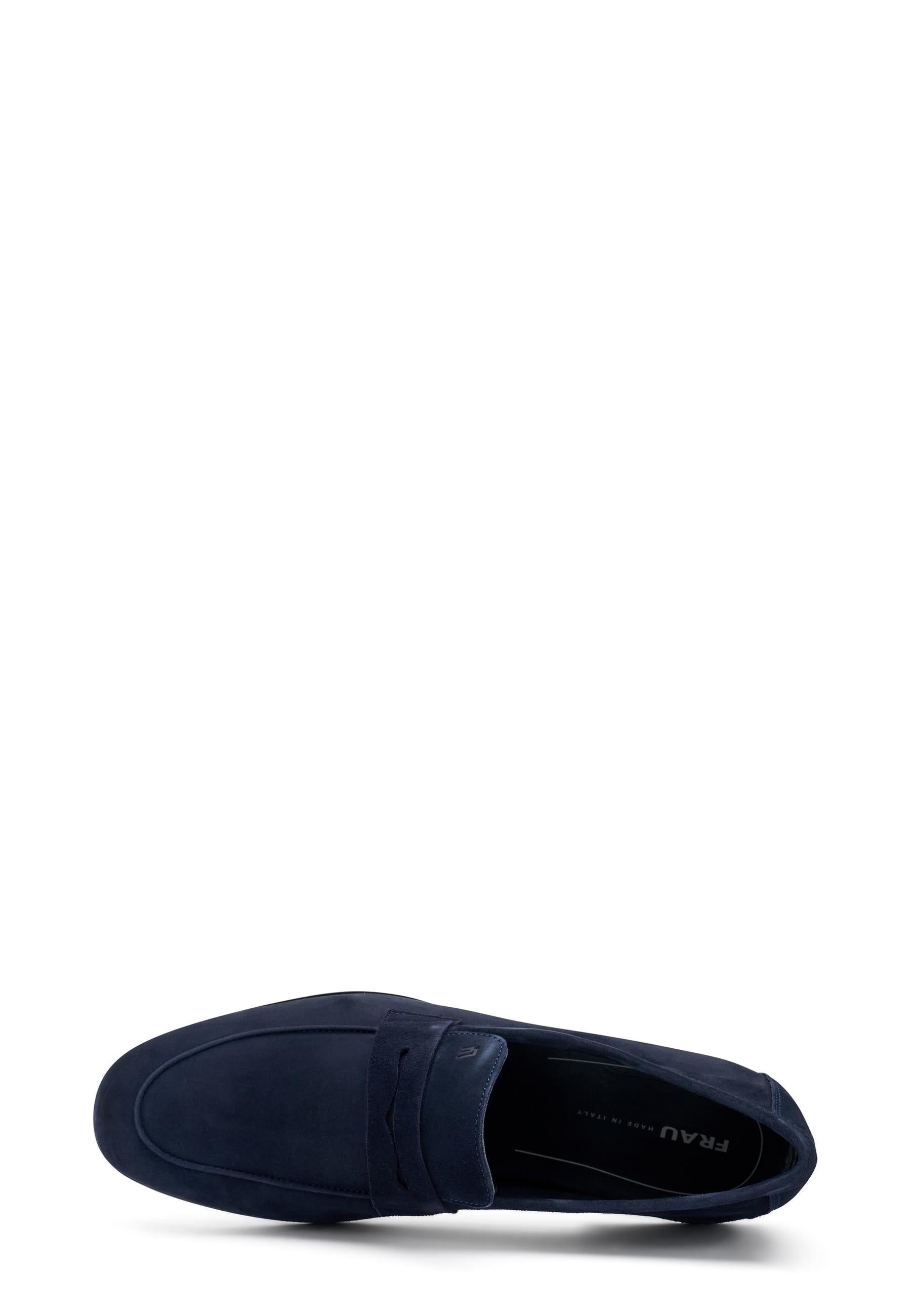 FRAU Mocassino frau uomo 34b5 blu suede scamosciato 34B5 DAINO BLU 