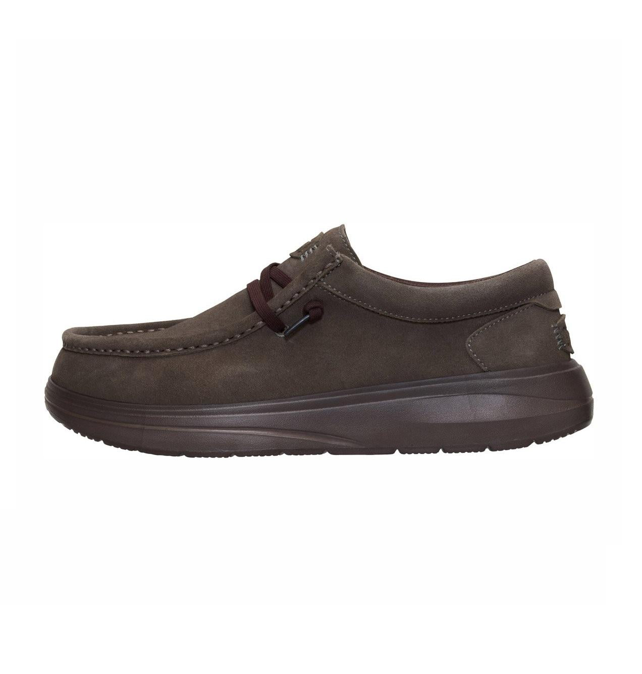 HEY DUDE Stringata Hey Dude uomo Wally comf suede 419752 a25 41975 2KU WALLY COMF SUEDE 