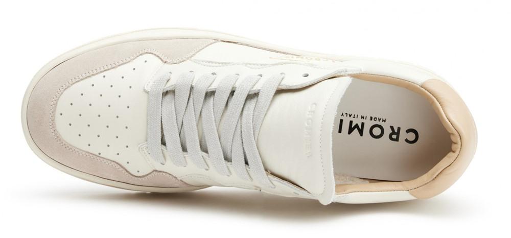 CROMIER Sneakers Cromier uomo Alpha Bold C7C5 bianche C7C5 SUEDE OYSTER 