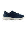 Sneaker frau uomo 09x8 blu suede tecno p25