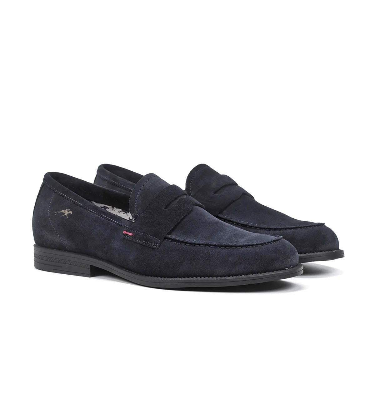 FLUCHOS mocassino fluchos henri f0824 blu marino F0824 AFELPADO MARINO 