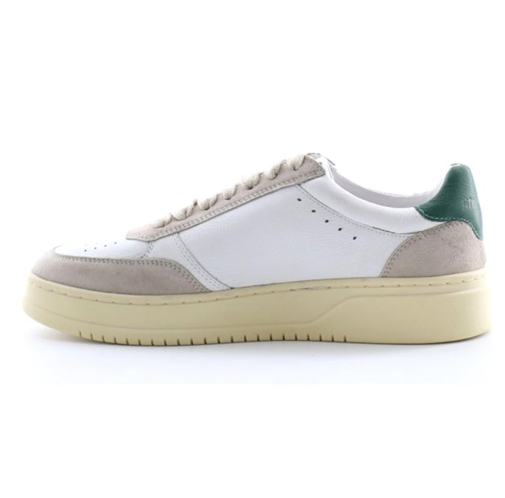 SHOOTERS Sneakers Shooters uomo S5584 bianche S5584-02 SILVER GREEN 