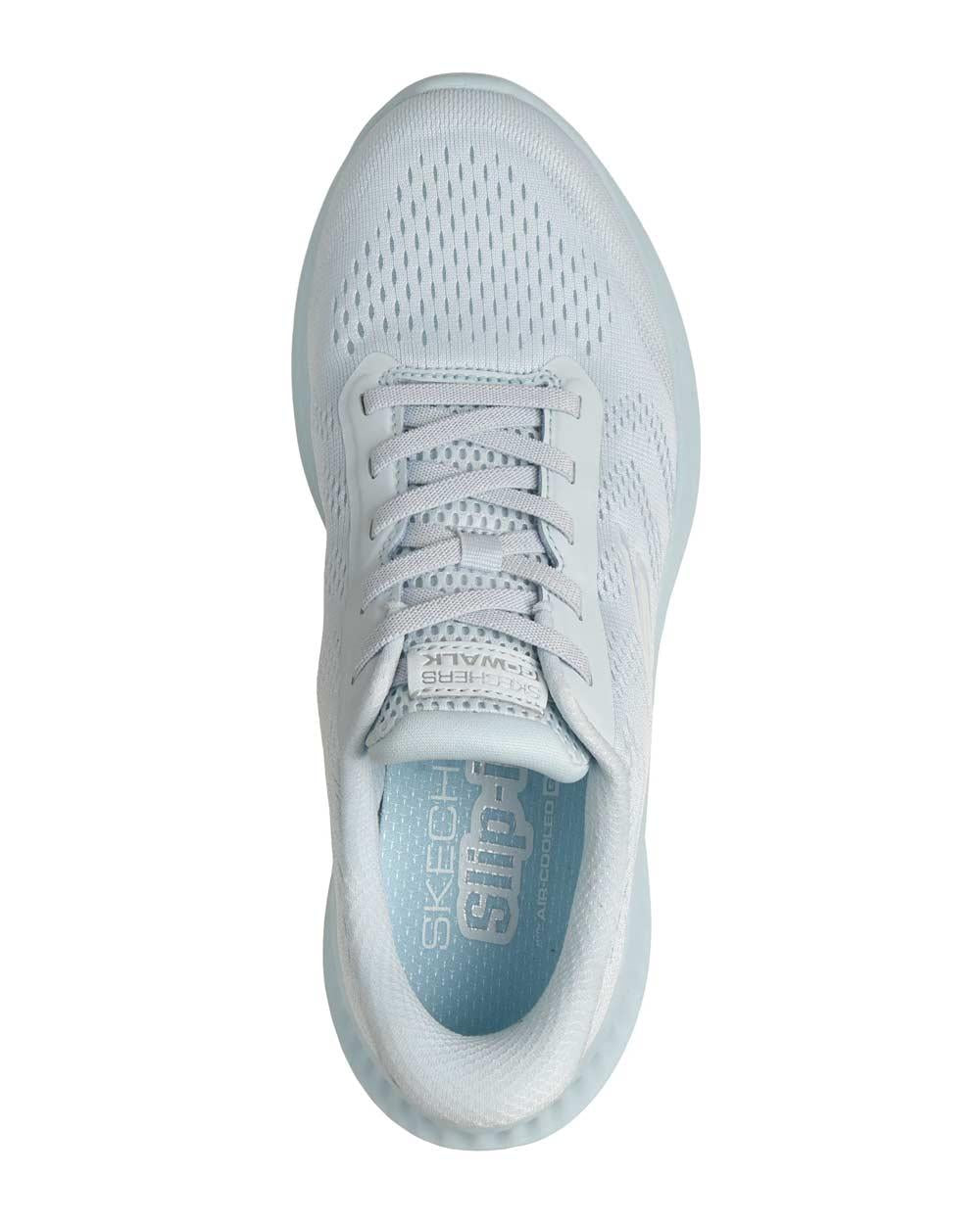 SKECHERS Sneakers Skechers donna 125643 Khloe bianco azzurra 125643 LTBL KHLOE - GO WALK NOW 