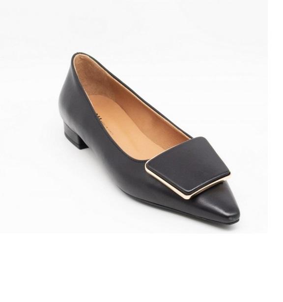 FRAU Ballerina frau donna 63n4 nera a punta AI 63N4 NAPPA NERO 