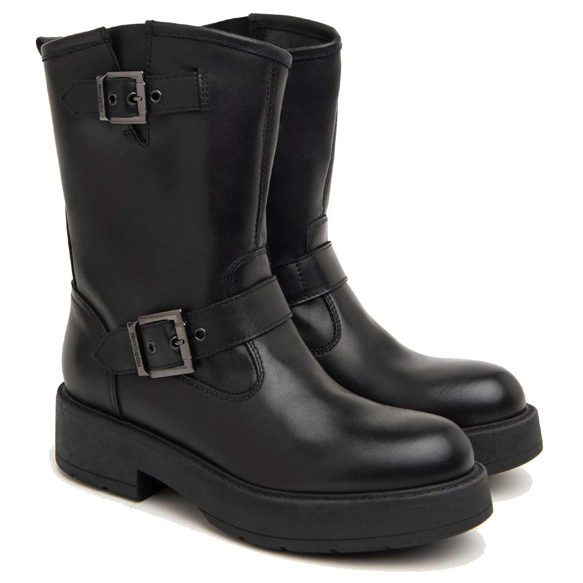 NEROGIARDINI Stivaletti NeroGiardini donna I411980D neri<BR/> I411980D 100 GUANTO NERO 