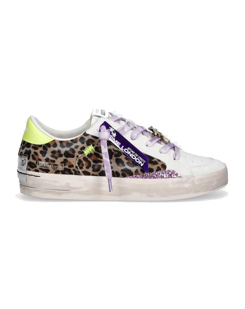 CRIME LONDON Sneakers Crime London donna SK8 deluxe animalier 29107PP8 68 SK8 DELUXE 
