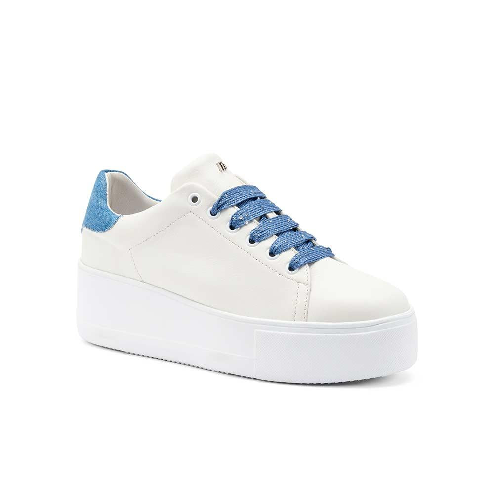 FRAU Sneakers Frau donna 39T0 bianche 39T0 COTTON JEANS 