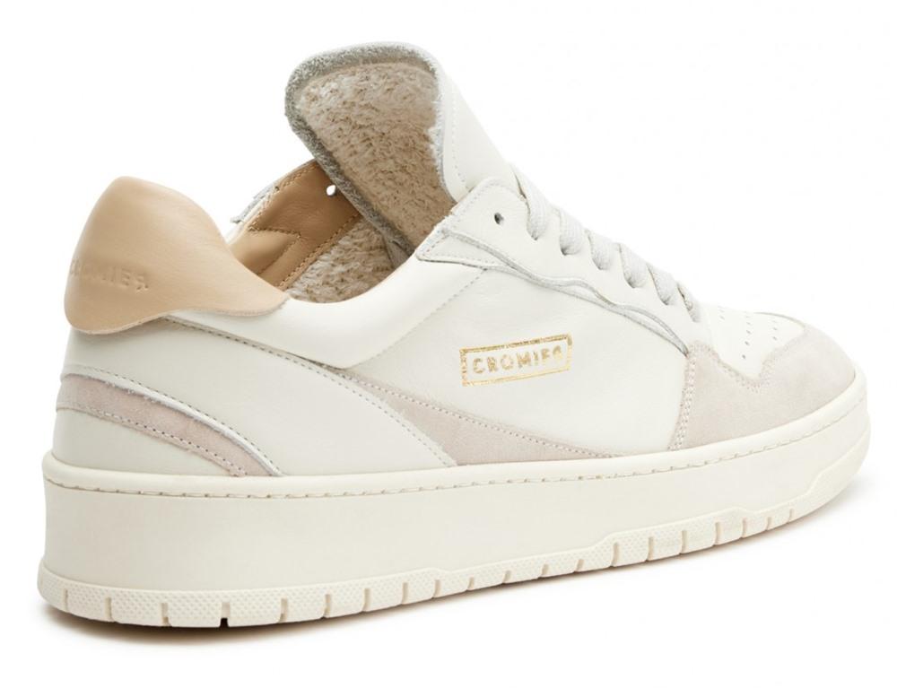CROMIER Sneakers Cromier uomo Alpha Bold C7C5 bianche C7C5 SUEDE OYSTER 