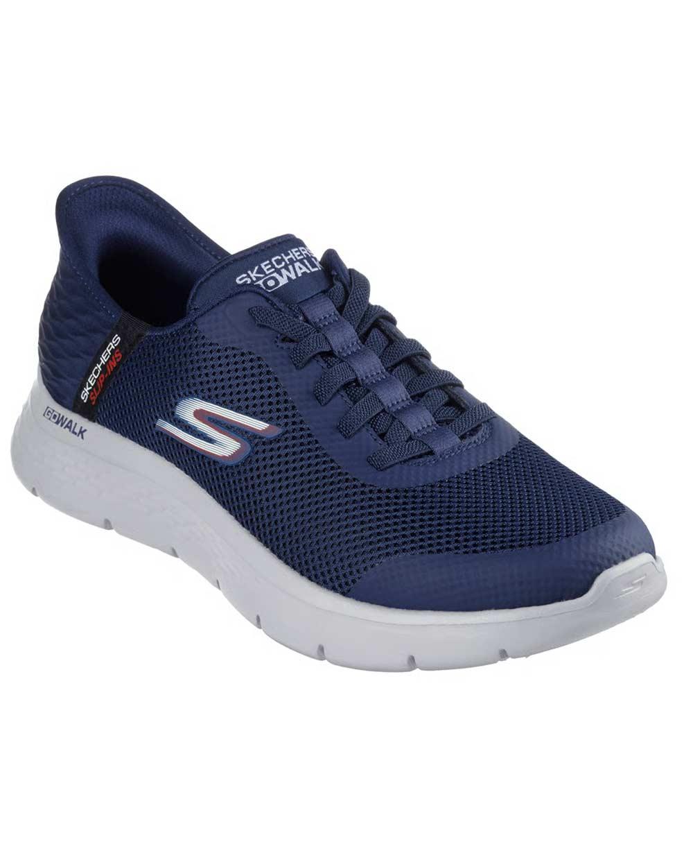 SKECHERS Sneakers Skechers uomo 216324 Go walk blu 216324 NVY HANDS UP - GO WALK FLEX 