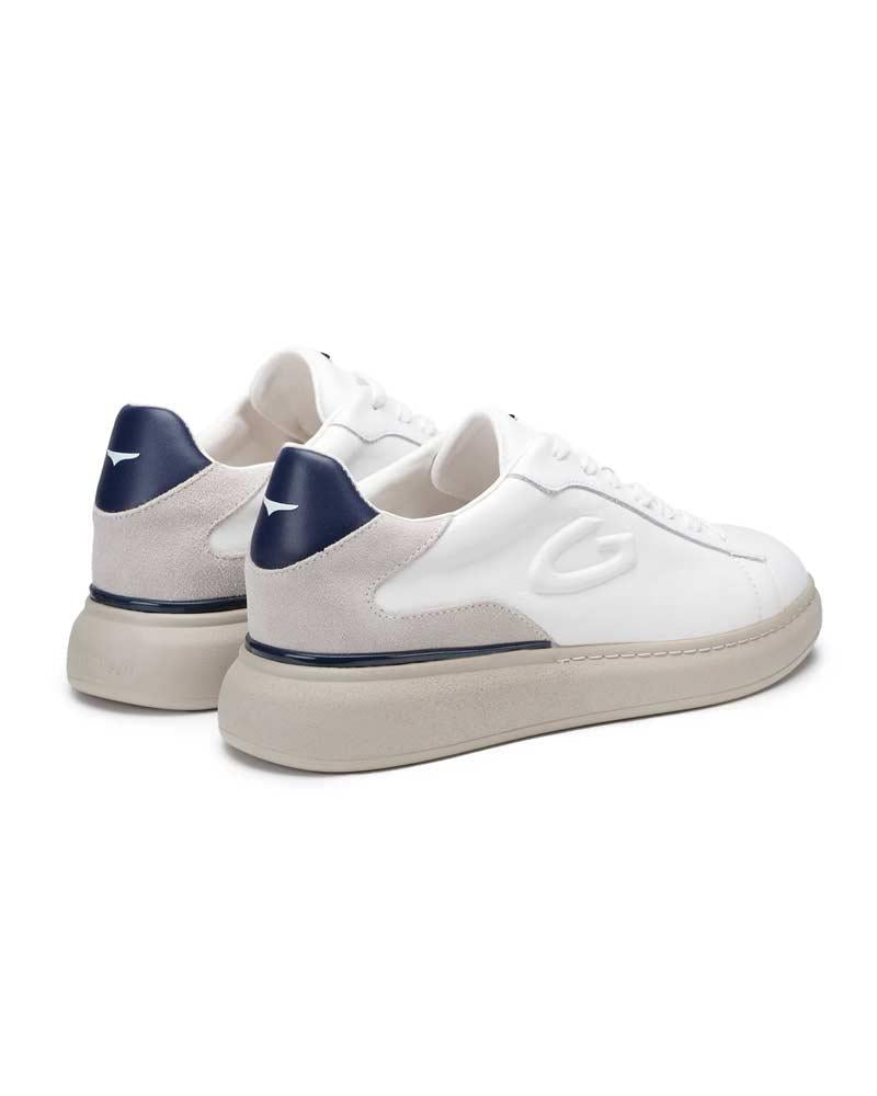 GUARDIANI Sneakers Guardiani uomo King 450001 bianca AGM450001 4500 SUEDE WHITE 