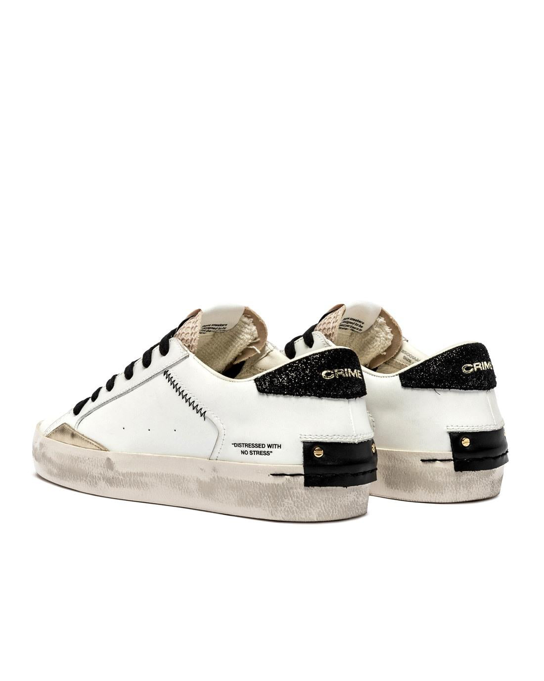 CRIME LONDON Sneakers crime london donna distressed ivory shadow a25 DISTRESSED 25001AA8B 