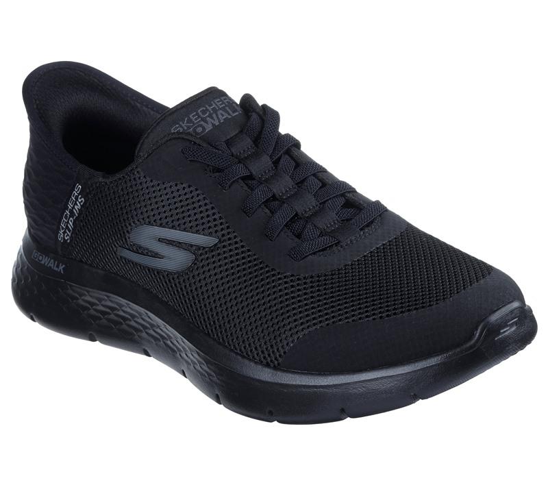SKECHERS Sneakers Sketchers uomo go walk flex 216324 black pe25 216324 BBK GO WALK SLIP INS 