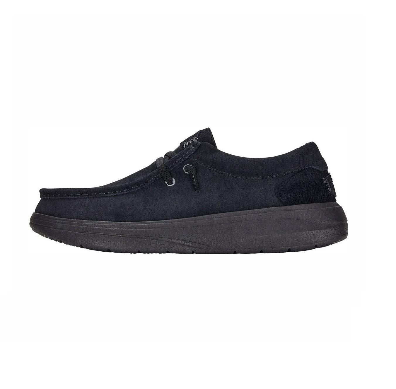HEY DUDE Stringata Hey Dude uomo Wally comf suede 419755001 a25 41975 001 WALLY COMF SUEDE 