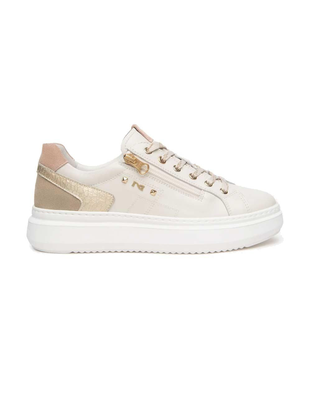 NEROGIARDINI Sneakers NeroGiardini donna E615285D osso E615285D 713 VELVET OSSO 