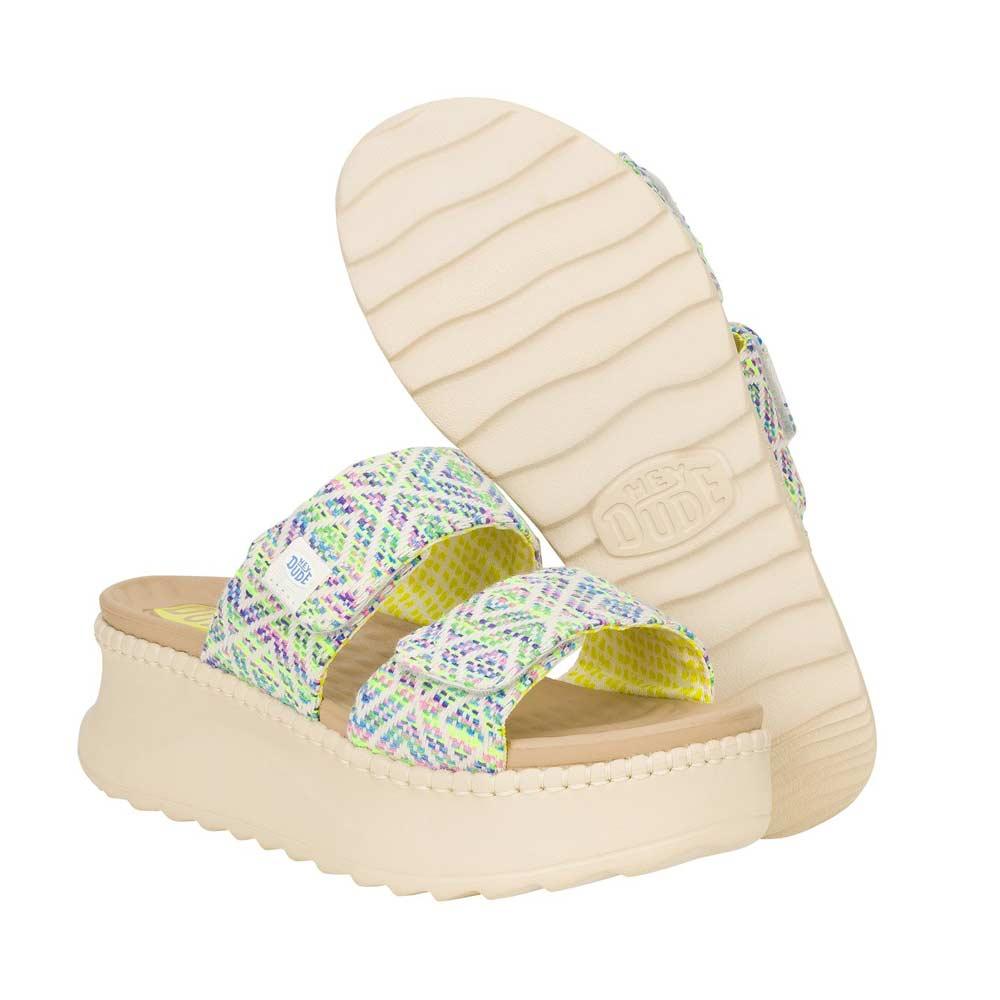 HEY DUDE Sandali donna Hey Dude Delray slide surf baja blu DELRAY SLIDE SURF BAJA 43210 BLUE MULTI 