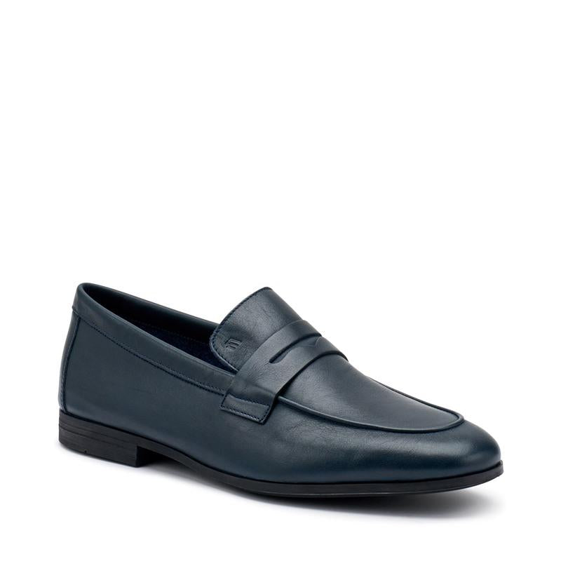 FRAU Mocassino frau uomo 34p5 blu pelle p25 34P5 MOUSSE BLU 