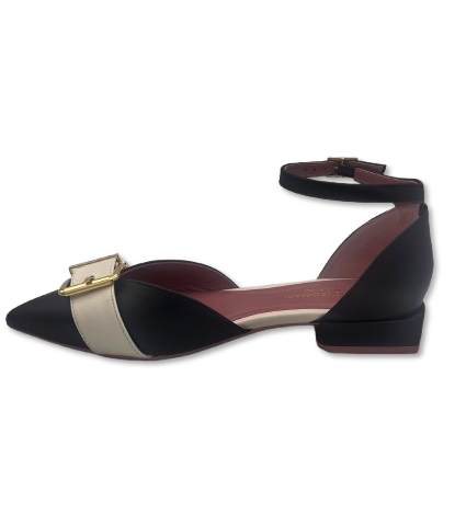 LORENZO MARI Decolletè lorenzo mari slingback giglio 19 pe25 GIGLIO 19 NAPPA NERO/BIANCO 