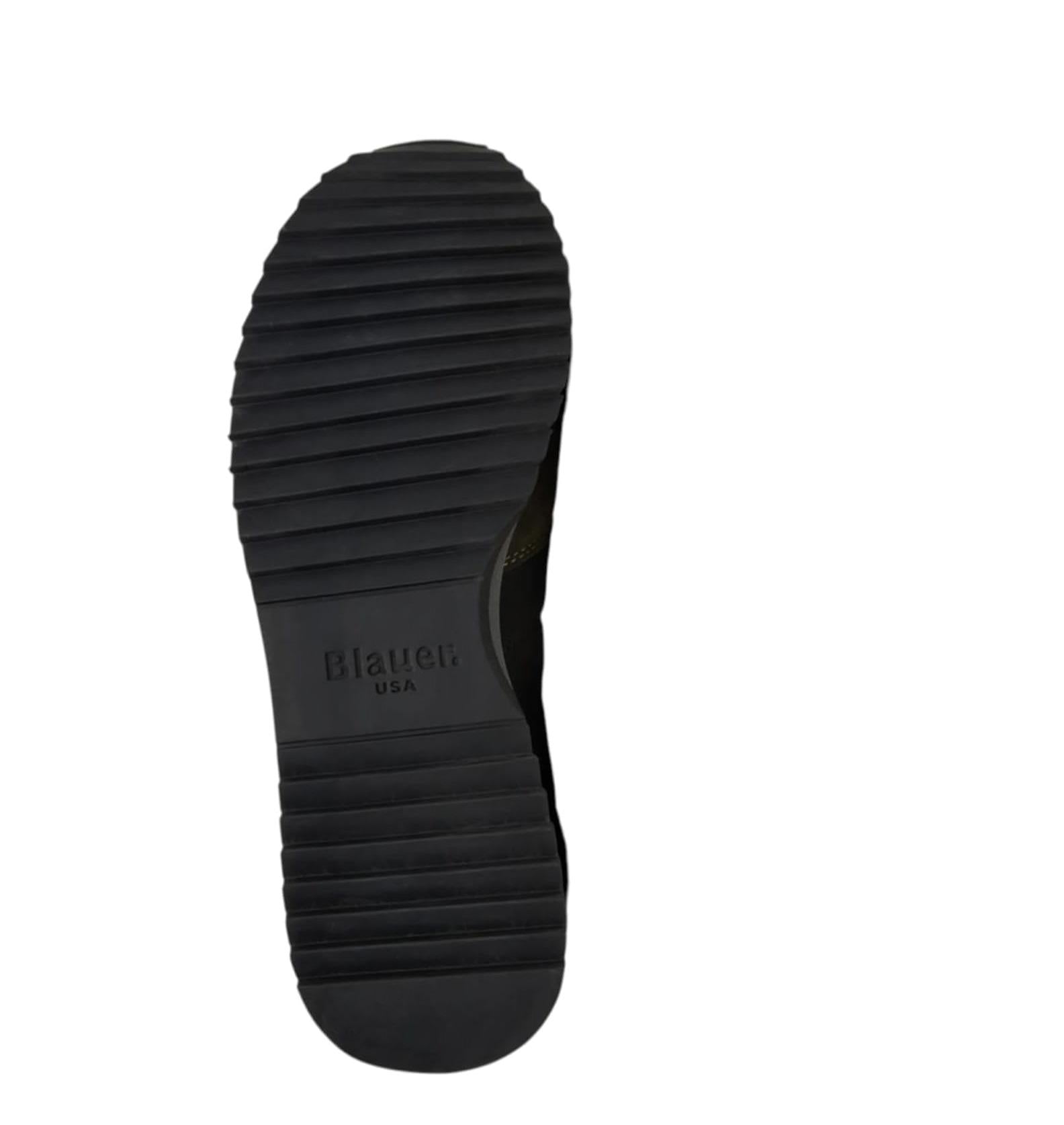 BLAUER Sneakers blauer uomo f5 queens01 black military a25<BR/><BR/> F5QUEENS01/WAX BLK BLACK/MILITARY 