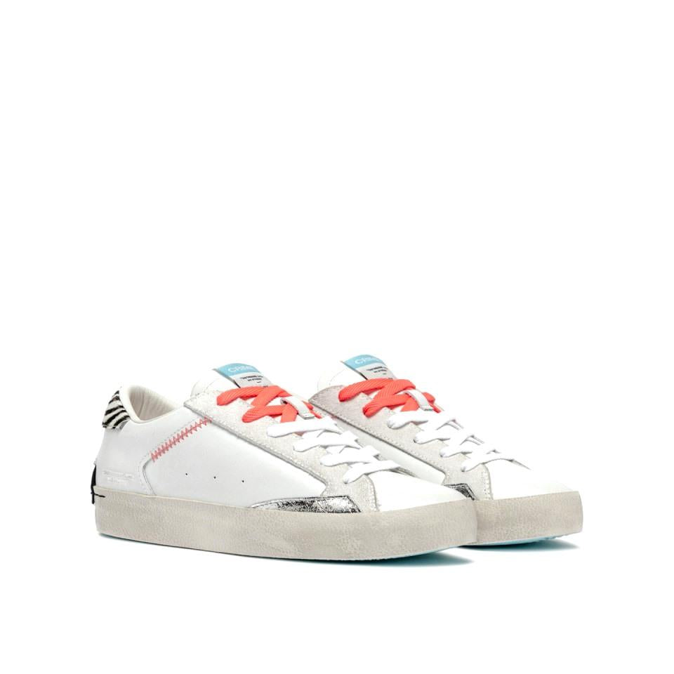 CRIME LONDON Sneakers crime london donna distressed tropical zebra w2000003 pe25 DISTRESSED W 20003PP7B WHITE 