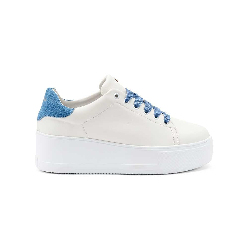 FRAU Sneakers Frau donna 39T0 bianche 39T0 COTTON JEANS 