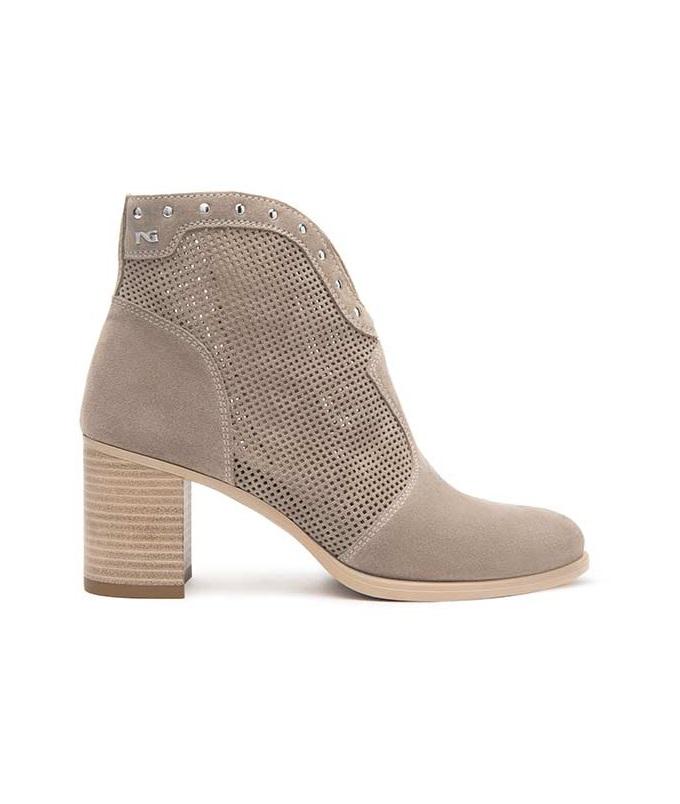 NEROGIARDINI Tronchetti NeroGiardini donna E512710D creta E512710D 451 VELOUR CRETA 