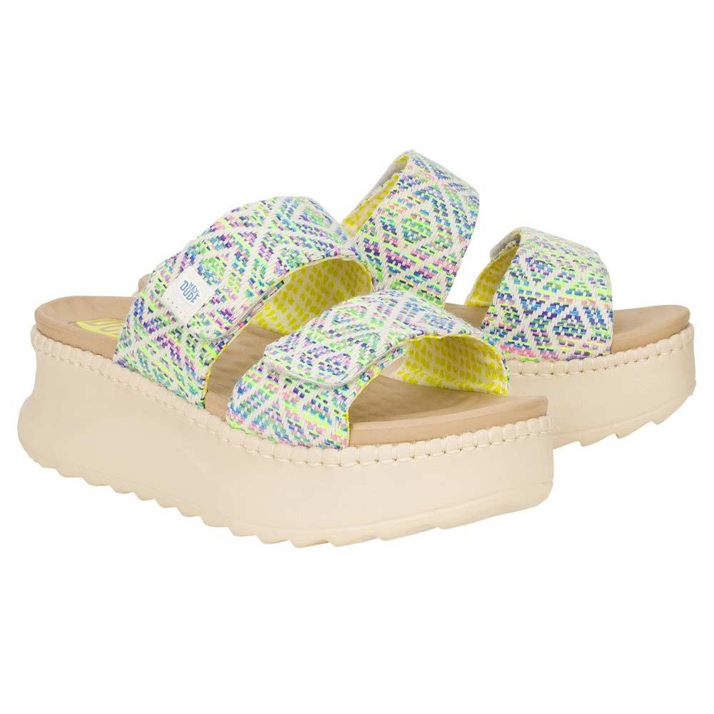 HEY DUDE Sandali donna Hey Dude Delray slide surf baja blu DELRAY SLIDE SURF BAJA 43210 BLUE MULTI 