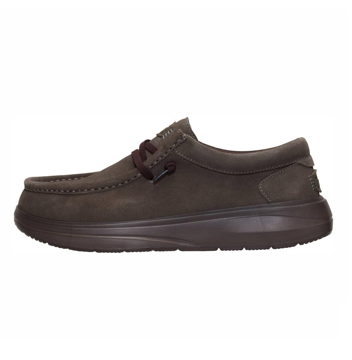 HEY DUDE Stringata Hey Dude uomo Wally comf suede 419752 a25 41975 2KU WALLY COMF SUEDE 