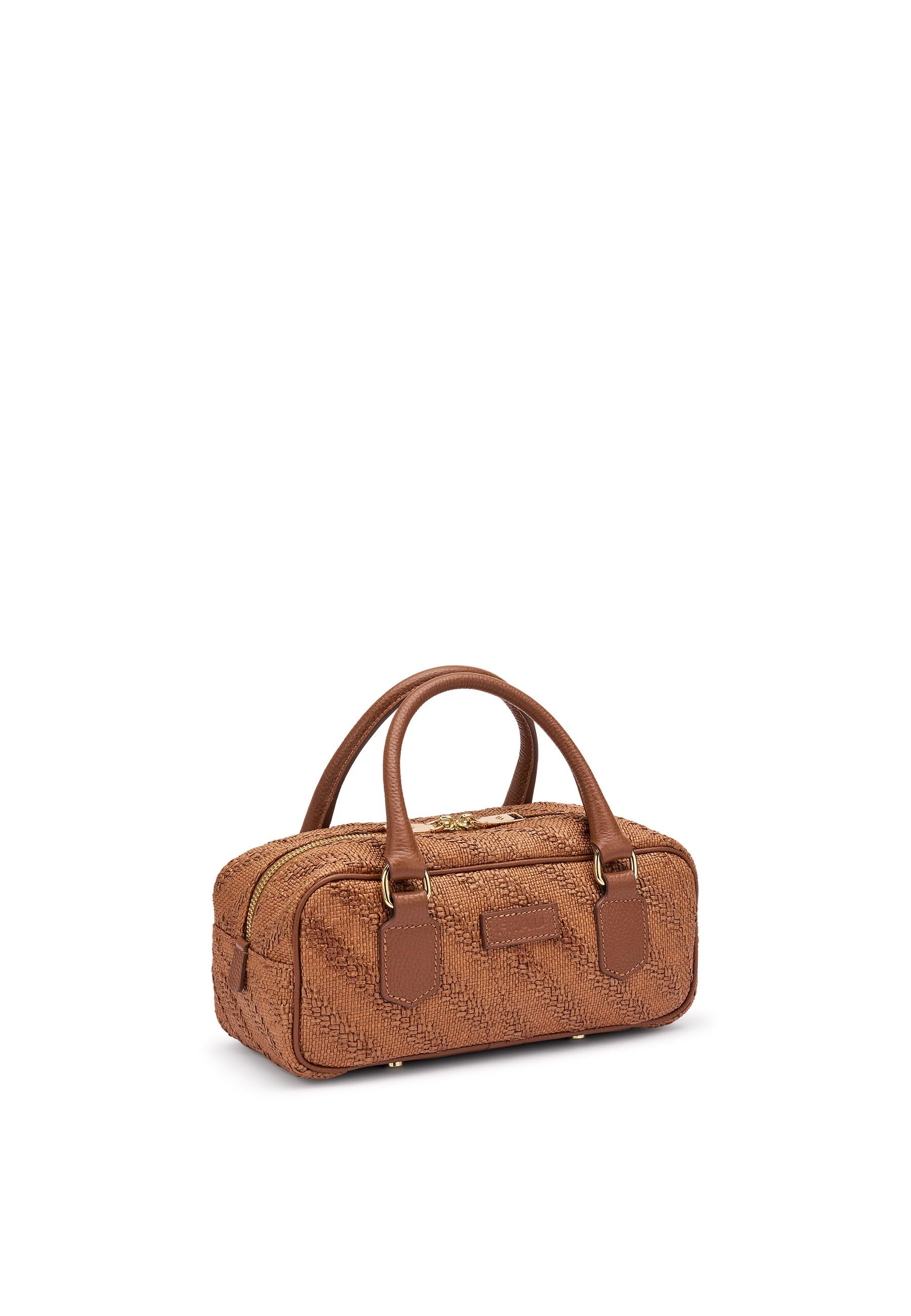 FRAU Borsa frau donna 94f5 ear caramello rafia B354 EAR CARAMELLO 