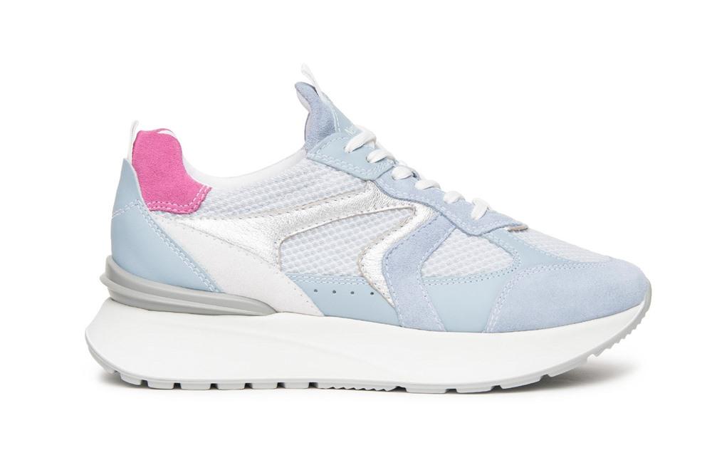 NEROGIARDINI Sneakers NeroGiardini donna E409872D azzurre E409872D 623 VELOUR FIORDALISO 