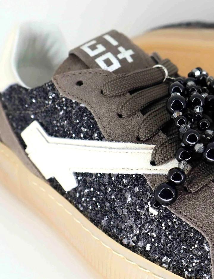 GIO+ Sneakers gio+ donna blue44a combi glitter grey a25 BLUE44A COMBI GLITTER GREY 